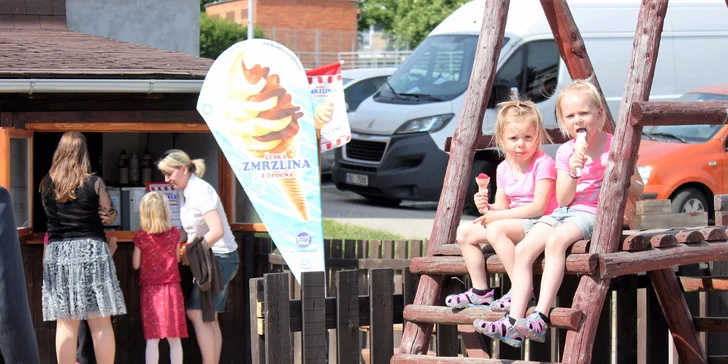 Letní osvěžení: Dvě točené zmrzky různých velikostí dle aktuální nabídky