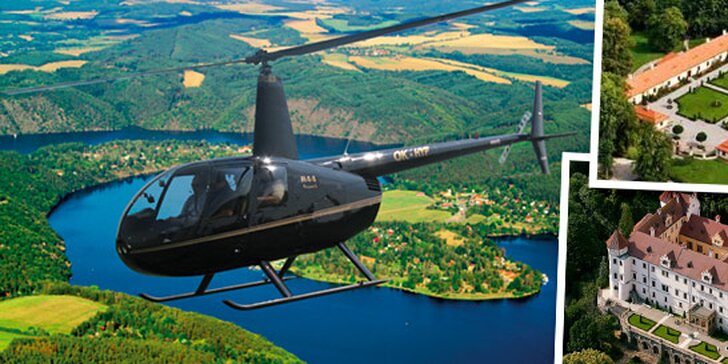 Let vrtulníkem nad českými hrady a zámky