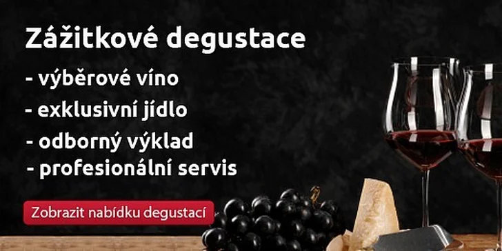 Řízená zážitková degustace 10-ti vín a 5-ti chodového menu