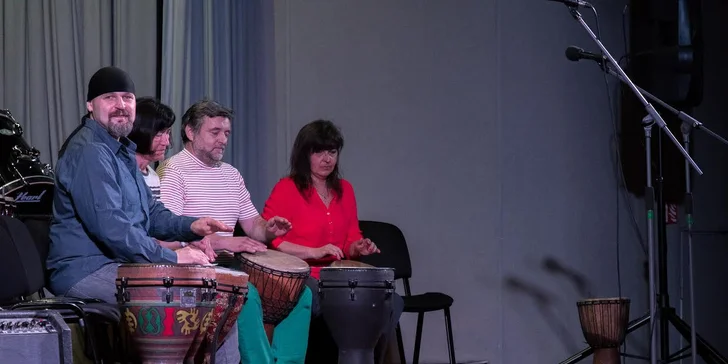 Víkendový kurz kreativního bubnování na africké bubny djembe