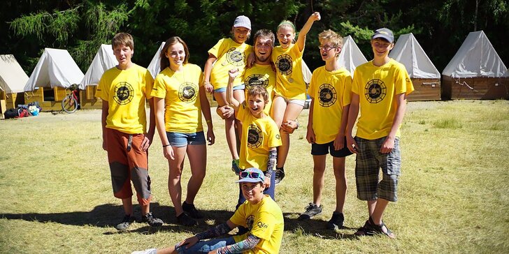 Vyhlášený zážitkový cykloturistický tábor Kolovalt pro děti ve věku 9–15 let
