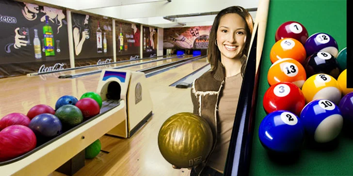 Hodina bowlingu + kulečník či ping-pong až pro 10 osob