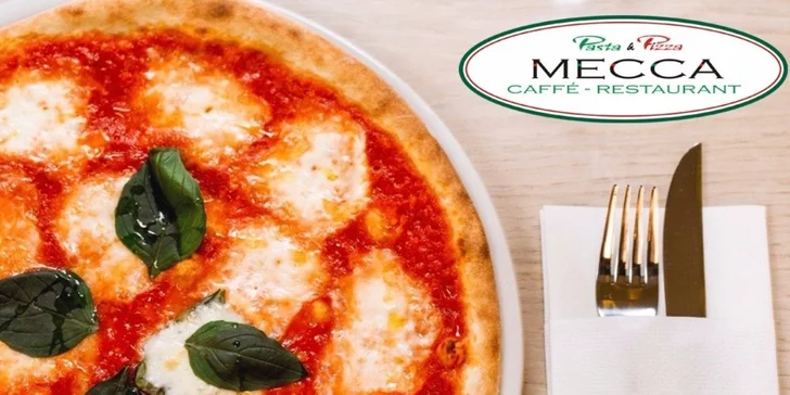 Dvě delikátní pizzy dle výběru v Pasta & Pizza Mecca