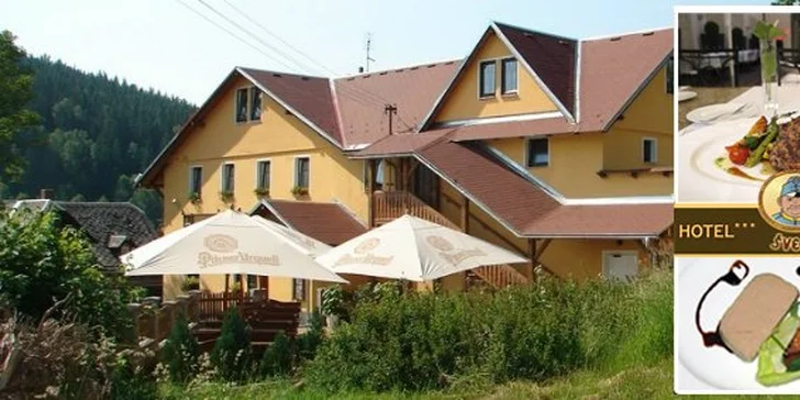 299 Kč za DVA hovězí steaky se zeleninou, DVĚ domácí paštiky a DVĚ porce domácích lívanců. Tříchodové menu v hotelu Švejk na Bublavě. Sleva 54 %.