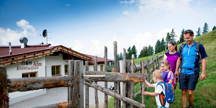 Letní pobyt v Tyrolsku: plná penze, wellness, 2 děti do 12,9 let zdarma
