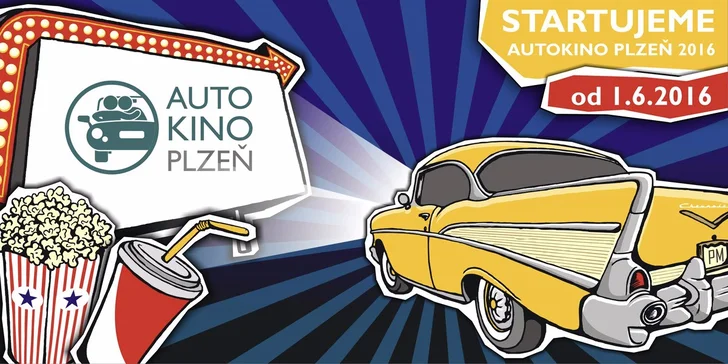 VIP vstupy pro dva na libovolný film Autokina Plzeň včetně občerstvení