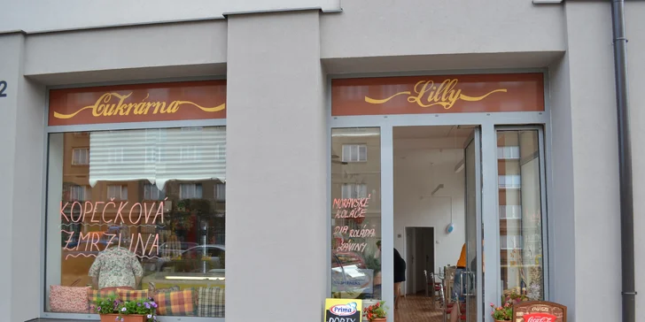 Cukrárnu najde v Litevské ulici na Vršovicích. 