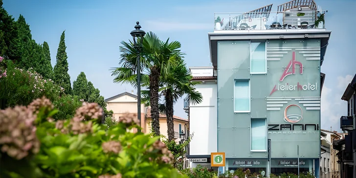 Lago di Garda: hotel u jezera a pláže, půjčení kol, welcome drink i strava