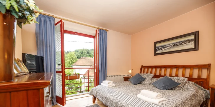Některé apartmány mají ložnici oddělenou.