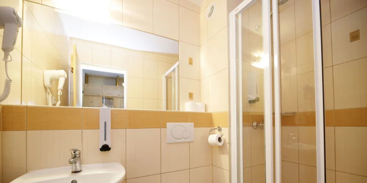 Samozřejmostí je vlastní koupelna se sprchovým koutem a WC.