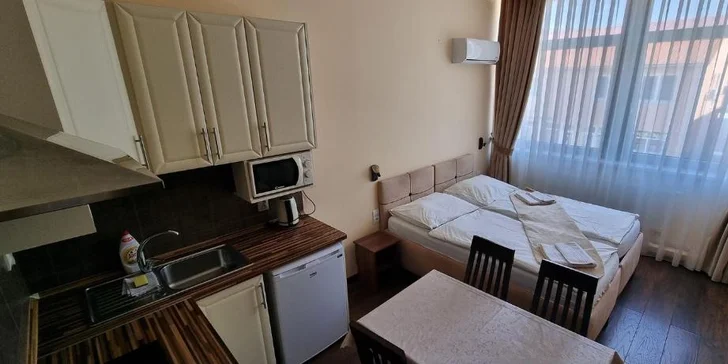 Ubytovacie jednotky sú síce menšie, no nájdete v nich všetko potrebné. 