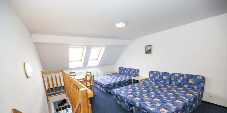 Mezonetový apartmán je extra priestranný.