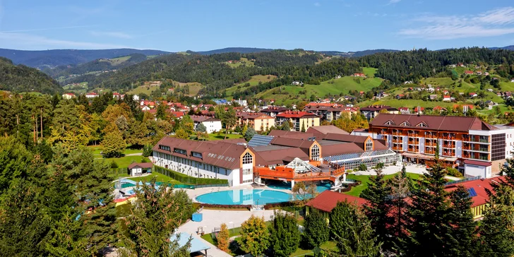 Slovinské termály: 4* Superior hotel s wellness a saunovými rituály, polopenze i horská dráha