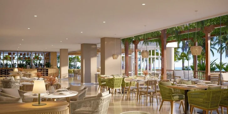 V ceně máte snídaně a večeře podávané formou bohatého bufetu v hlavní hotelové restauraci. Za příplatek si můžete objednat all inclusive.