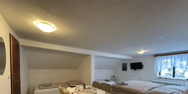Samozrejmosťou je aj kúpeľňa so sprchou.