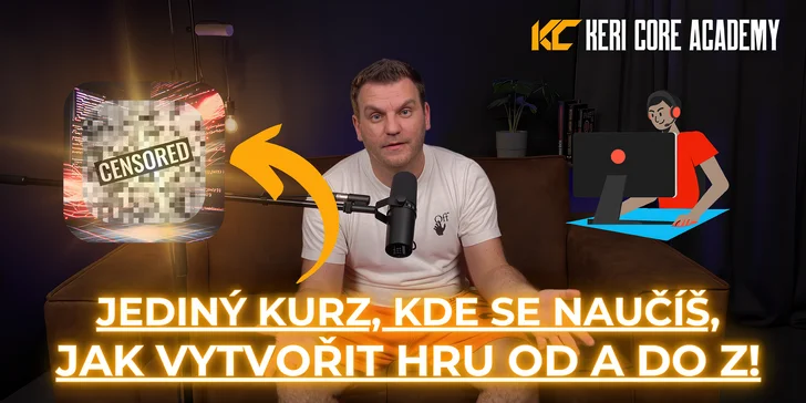 Kurz vývoje her vás provede všechny kroky od instalace editoru přes základy programování v C# až po vydání hry na Steam.