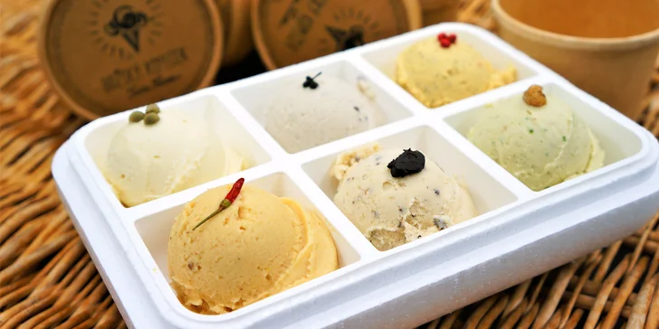 Běžně mají v Gelatovárně nabídku více než 30 druhů zmrzliny od smetanových přes ovocné až po nečekané chutě.