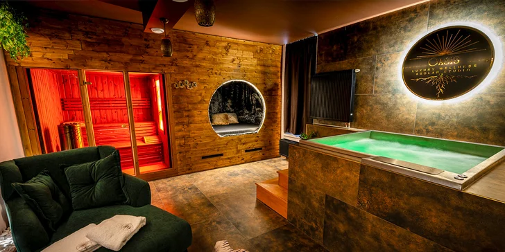 Privátny wellness v Poprade: fínska sauna, soľná sauna a vírivka pre dvoch