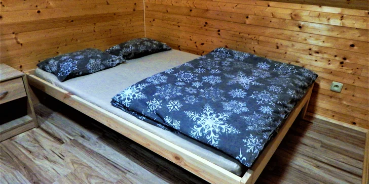 Čeká vás útulné ubytování ideální pro rodiny nebo partu přátel.
