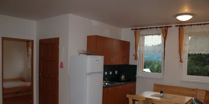 K dispozici je vybavená kuchyně.
