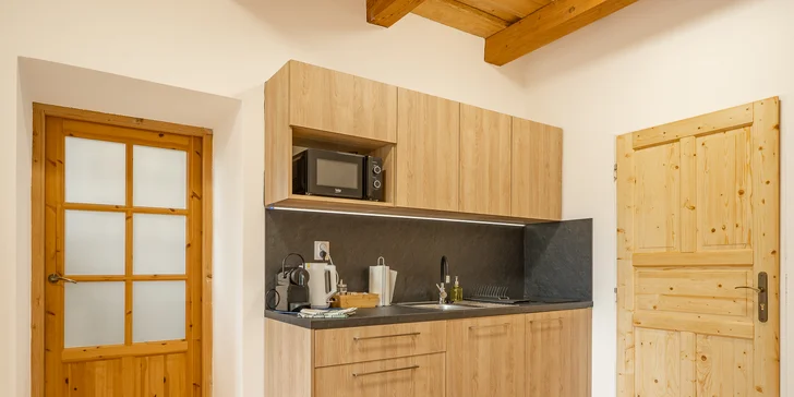 Na výběr jsou apartmány s romantickými názvy bylinek a květin.