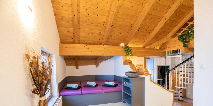 Ve wellness najdete i relaxační místnost.