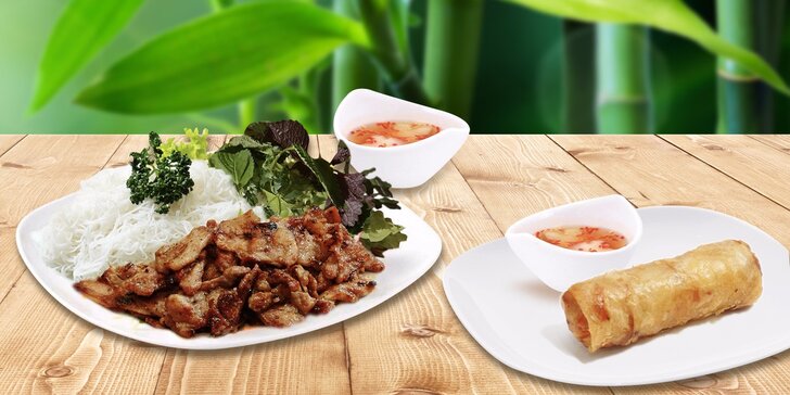 Vietnamské speciality: Jarní závitky i polévka Pho nebo nudle Bun bo Nam Bo