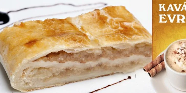 65 Kč za DVĚ kávy dle výběru a DVA domácí štrúdly se šlehačkou. Sladké ráno nebo dámské večerní dostaveníčko se slevou 56 %.