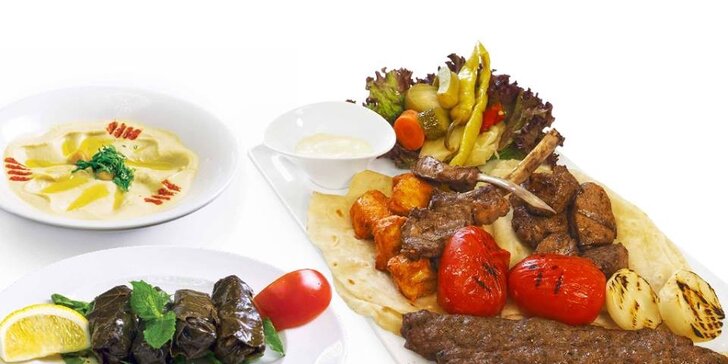 Mix grill a libanonské speciality pro dva v restauraci Noor
