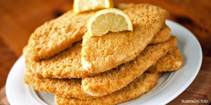 1,2 kg kuřecích a vepřových řízečků pro partu