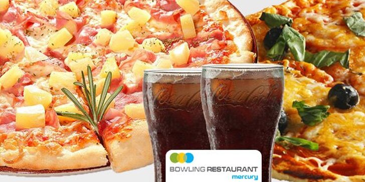 168 Kč za jakékoli DVĚ pizzy a DVA nápoje Coca-Cola v BOWLING restaurant Mercury. Ochutnejte italskou klasiku přímo z pece. Sleva 50 %.