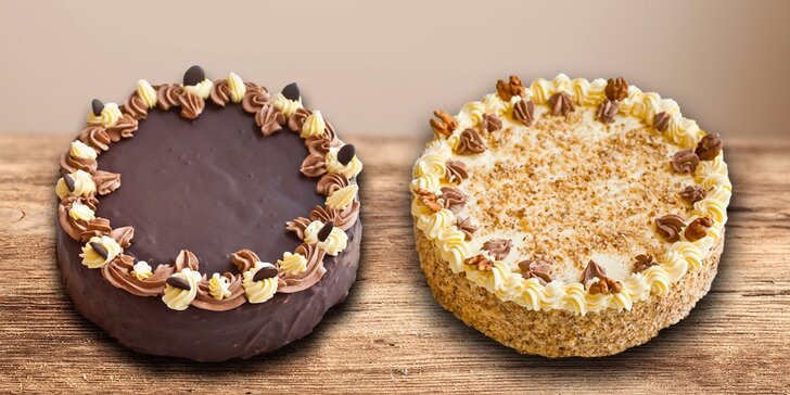 Poctivý dort z domácích surovin z cukrárny Sluníčko – výběr ze 2 druhů