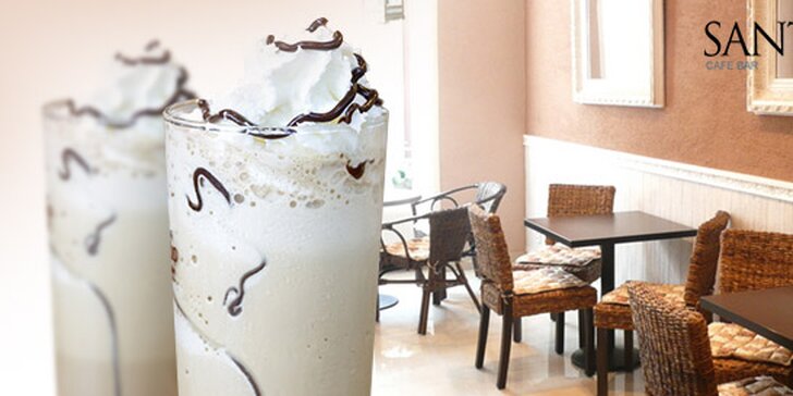 Ledová káva se zmrzlinou pro dva v Santiago Cafe