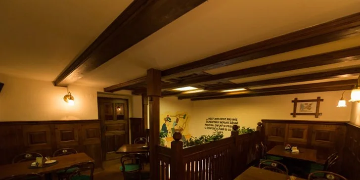 Parádní hostina v lázeňském centru: Švejkův burger a hranolky s pivkem