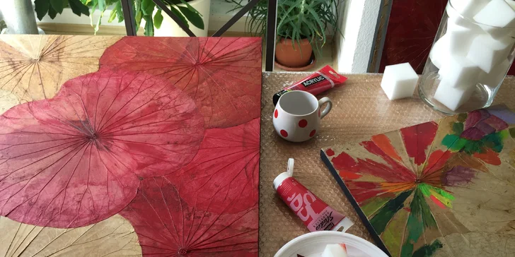 Staňte se umělcem: Kreativní workshop malování na lotosové listy