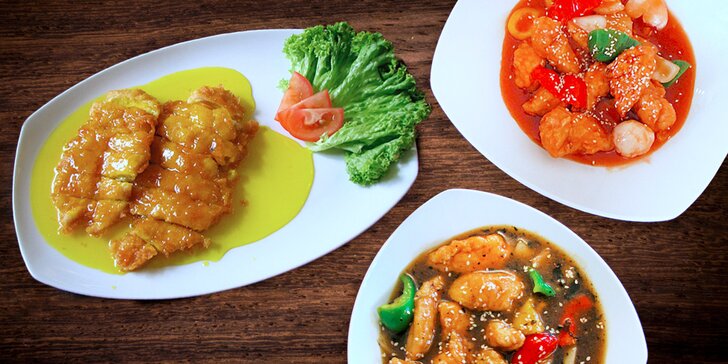 Hongkongské kuřecí speciality pro dva v Lotos Restaurantu