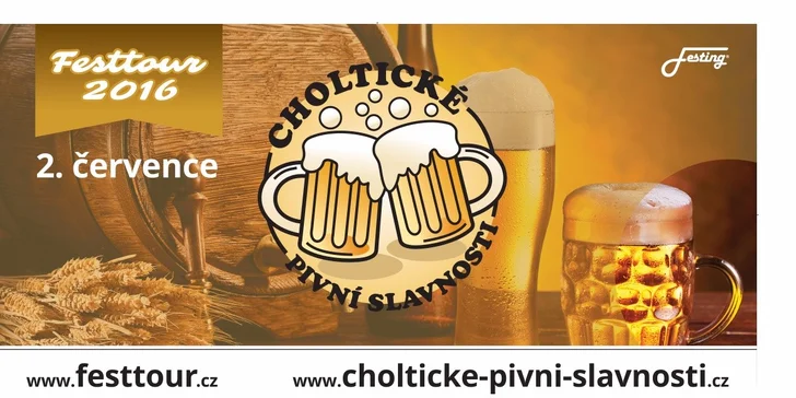 Choltické pivní slavnosti: Partnerské či rodinné vstupy na festival piva