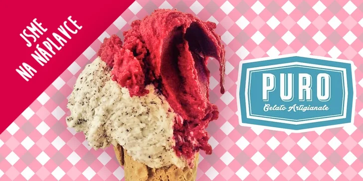 Božské osvěžení - kopeček libovolné zmrzliny z Puro Gelato