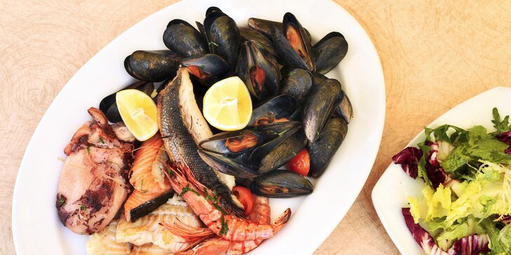 Chutě a vůně Středomoří: Variace ryb a mořských plodů pro 2 osoby