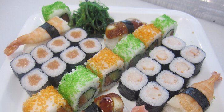 Srolované asijské pochoutky: Barevné sushi sety pro gurmány