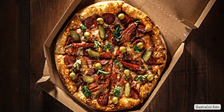 Pohádková pizza podle vlastního výběru s rozvozem po Brně