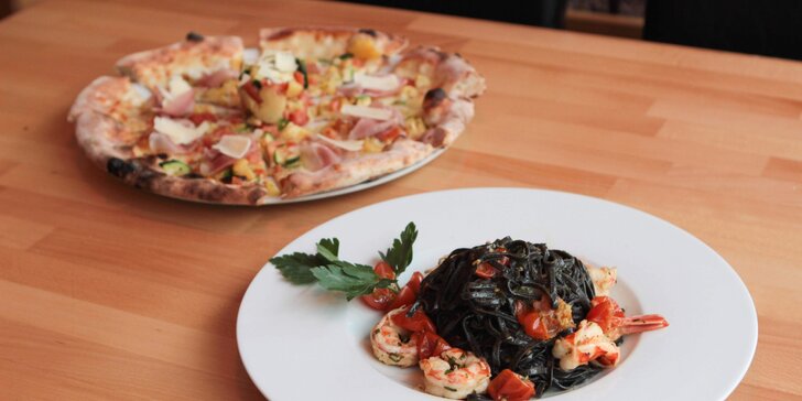 Zpříjemněte si víkend: těstoviny nebo pizza v restauraci O Sole Mio