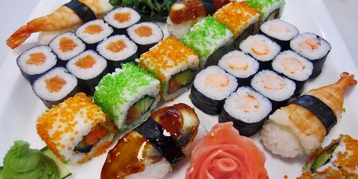 Srolované asijské pochoutky: Barevné sushi sety pro gurmány