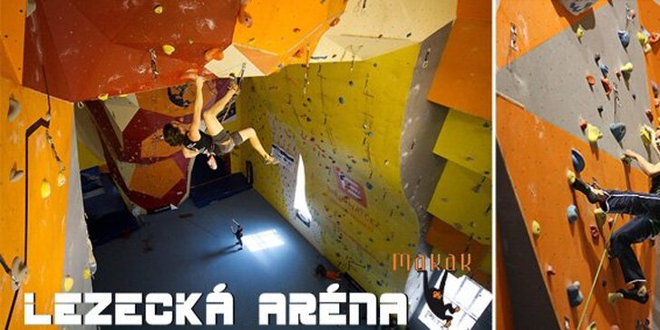 170 Kč za vstup na lezeckou stěnu pro DVA navíc zapůjčení kompletního vybavení. Skvělá zábava a adrenalin v aréně Makak. Sleva 50 %!