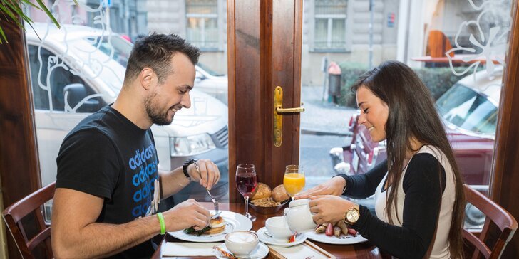 Dobré ráno, Praho: Kontinentální snídaně s nápojem pro jednoho nebo dva