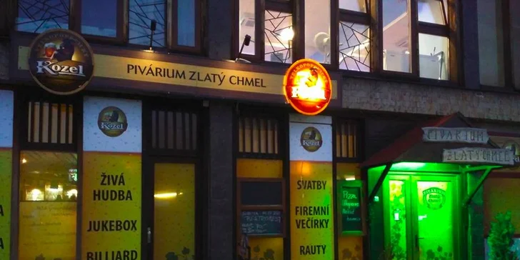 Zábavný balíček pro partu 4 přátel v Pivariu v Žatci