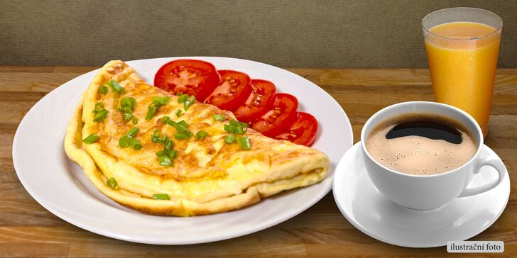 Chutné ráno ve dvou: Snídaňové menu s omeletou nebo toasty