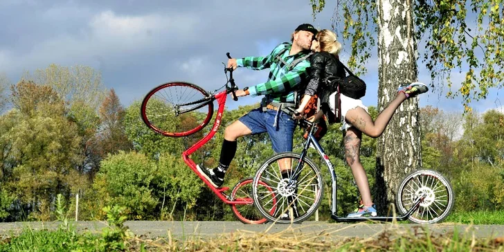 Spanilá jízda městem i přírodou: Zapůjčení koloběžky na 2 nebo 4 hodiny