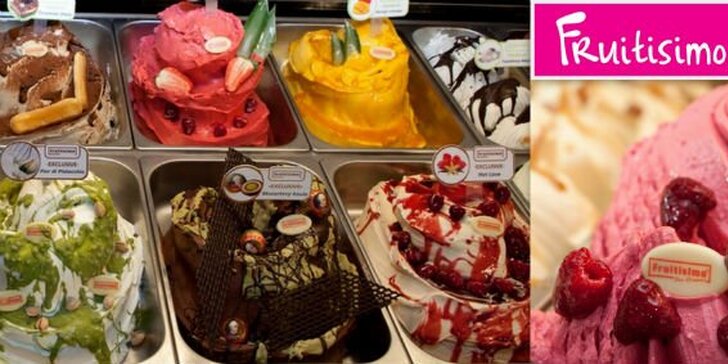 15 Kč za 3 kopečky ručně vyráběné zmrzliny ve Fruitisimo Ice Cream! Odměňte sebe nebo své ratolesti osvěžující pochoutkou v jakékoli pobočce Fruitisimo Ice Cream se slevou 77 %.