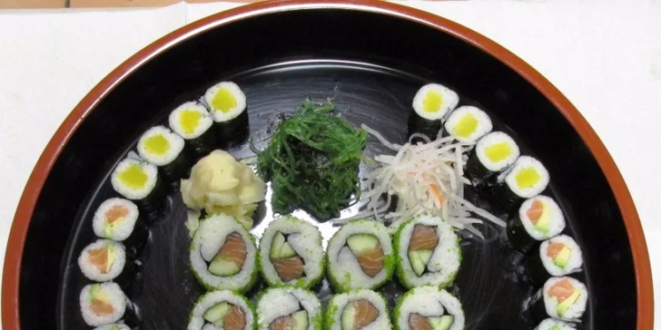 Hodujte v asijském stylu - 28 nebo 62 famózních kousků sushi